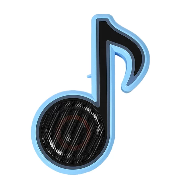 6068 MINI PORTABLE MUSIC NOTE SHAPE SPEAKER SUBWOOFER COLORFUL MUSICAL NOTE LED LIGHTING SOUND FOR CREATIVES GIFT COMPUTER PHONE SOUND EQUIPMENT BLOOTUTH SPEAKER (MEDIA PLAYER)