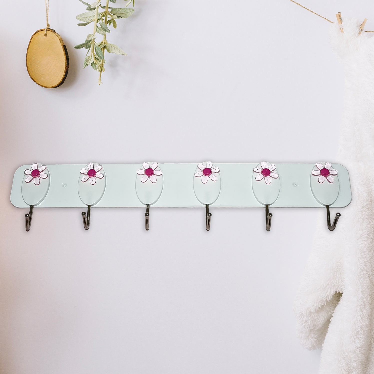 Multipurpose Self-Adhesive hooks (1 Pc / 6 Hook) by DeoDap