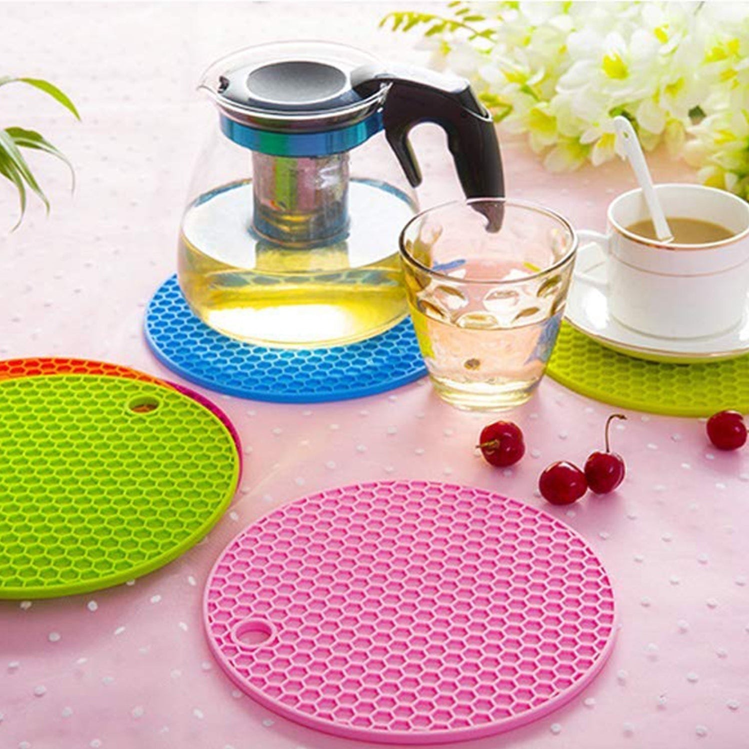 Silicone Trivet for Hot Dish and Pot, Silicone Hot Pads ( 1 pcs ) by DeoDap