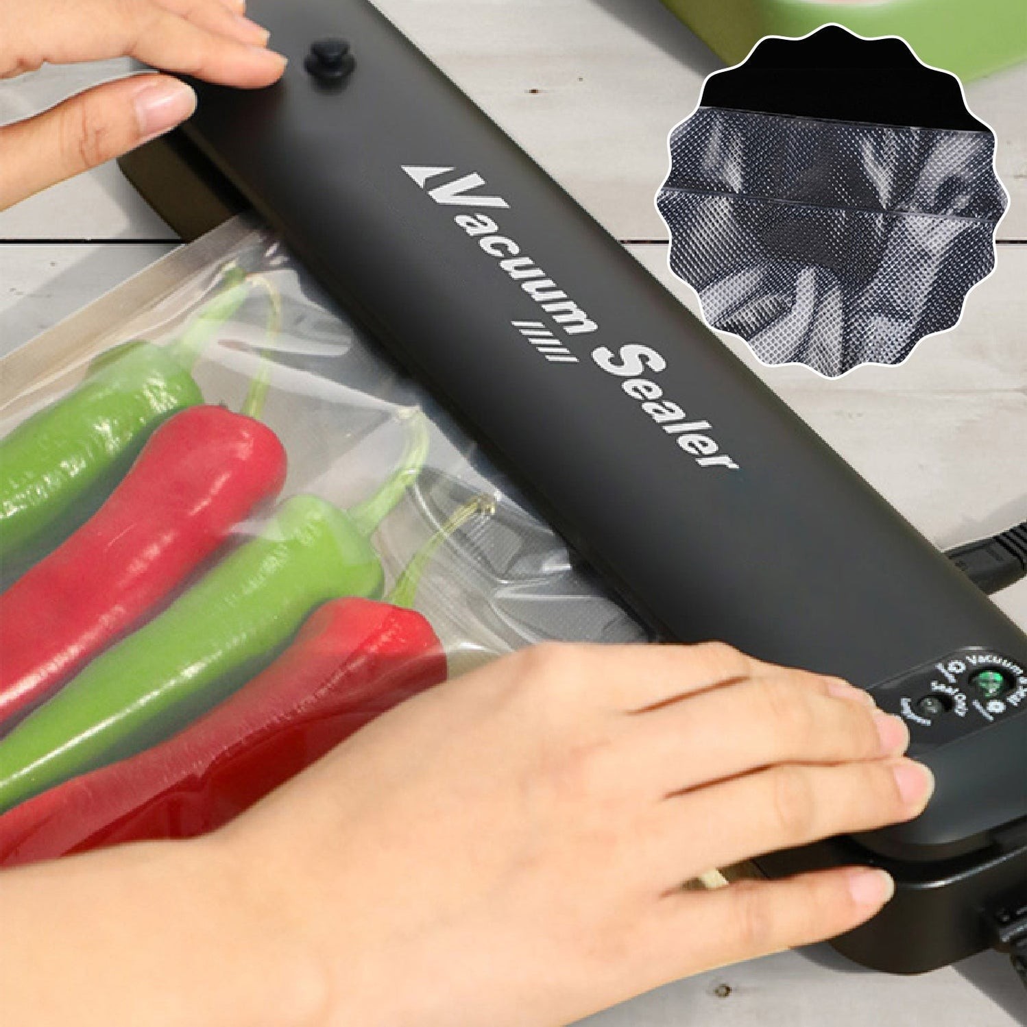 One-Touch Automatic Vacuum Sealing Machine for Dry And Moist Food by DeoDap