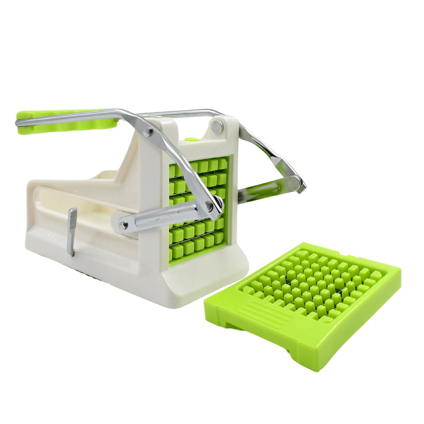 French Fry Cutter, Great with Vegetables, Potato Fries Cutter Professional Vegetable Cutter Stainless Steel Cutter Potato, Onions, Carrots, Cucumbers, Fruits Potato Cutter (1 pc