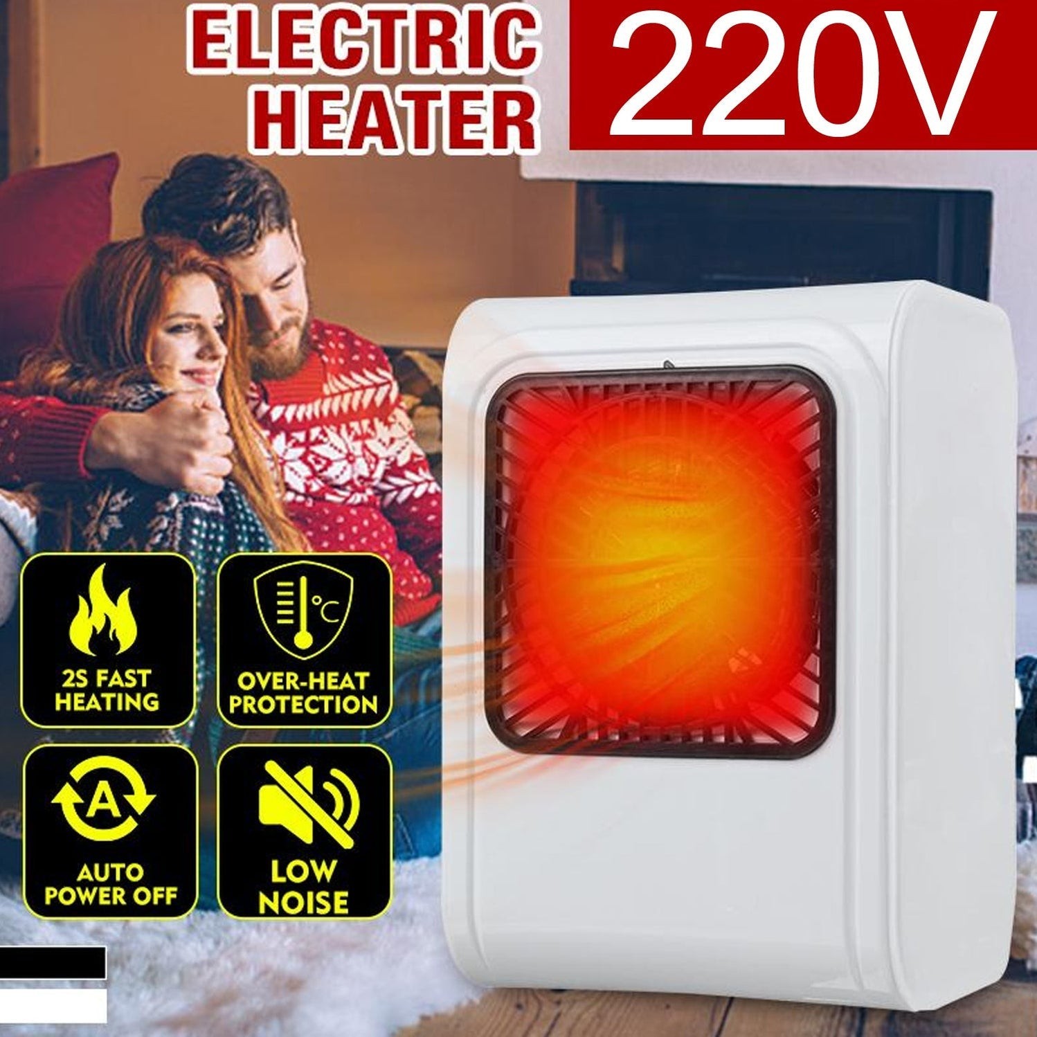 Warm Wind Room Heater 220V Heater For Office & Bedroom Use Heater by DeoDap