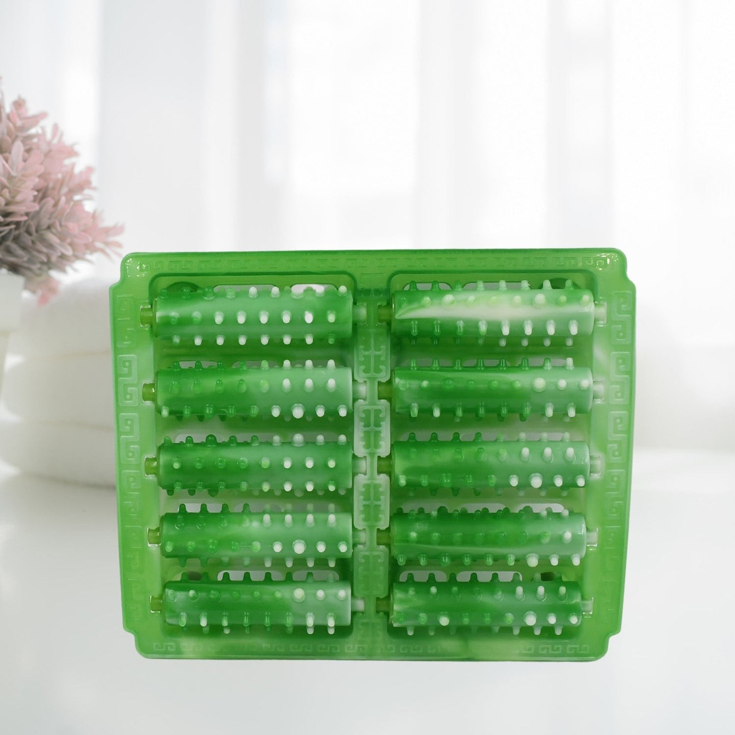 Massager Roller, Deodorant Dual Plastic Foot Massager Roller Foot Massager Plantar Fasciitis, Stress, Heel and Arch Pain Deep Tissue Therapy with Reflexology Chart Acupressure For Foot by Deodap