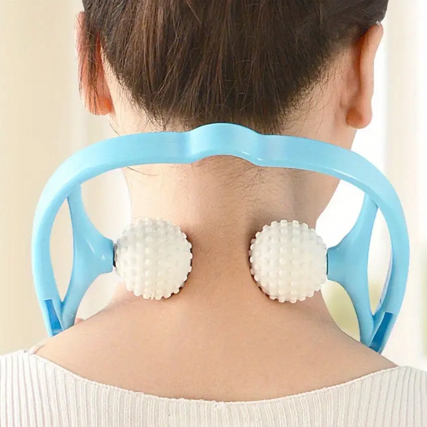 Neck Shoulder Massager, 13.5x7.08in Portable Relieving the Back for Men Relieving the Waist Women by Deodap