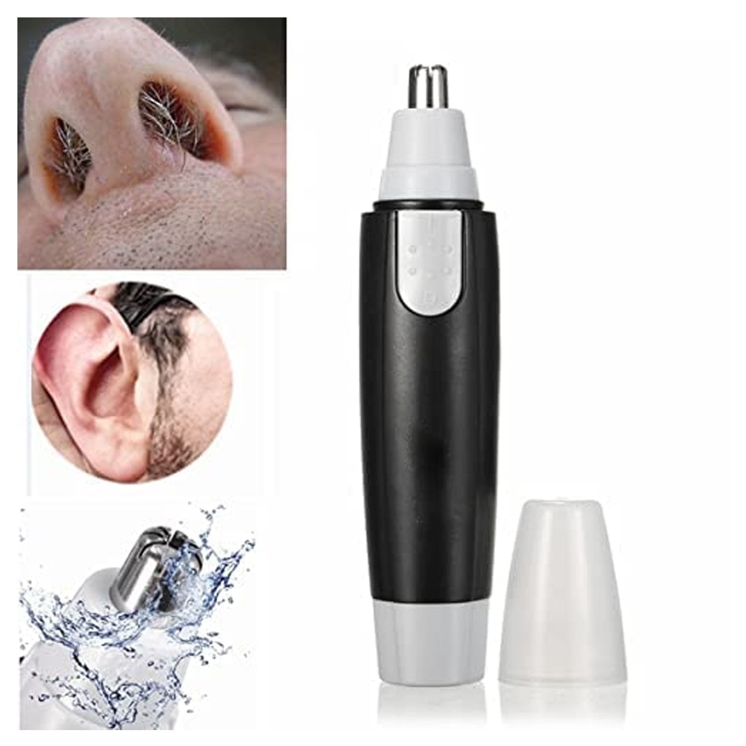 Sharp Steel Battery-Operated Ear and Nose Hair Trimmer by DeoDap