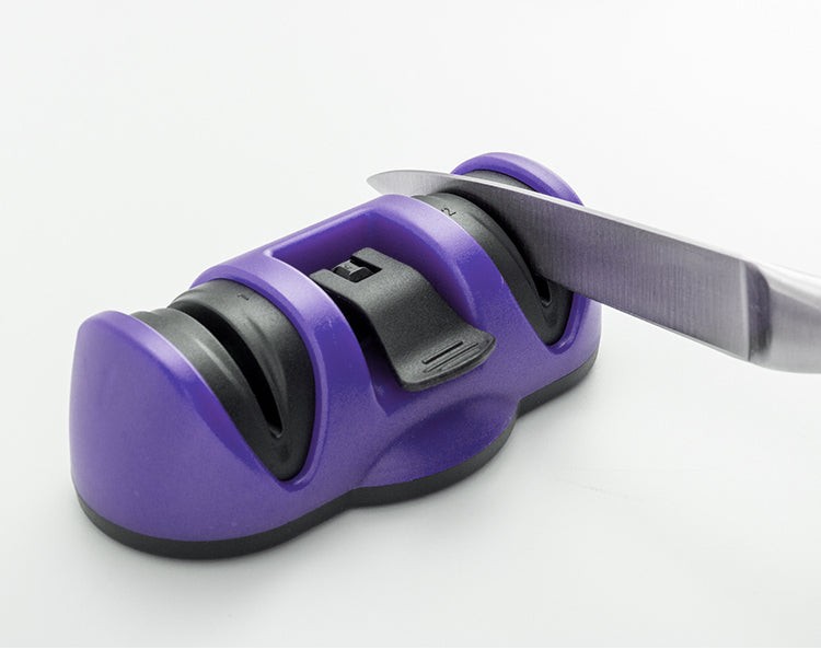 Manual Knife Sharpener 2 Stage Sharpening Tool for Ceramic Knife and Steel Knives by DeoDap