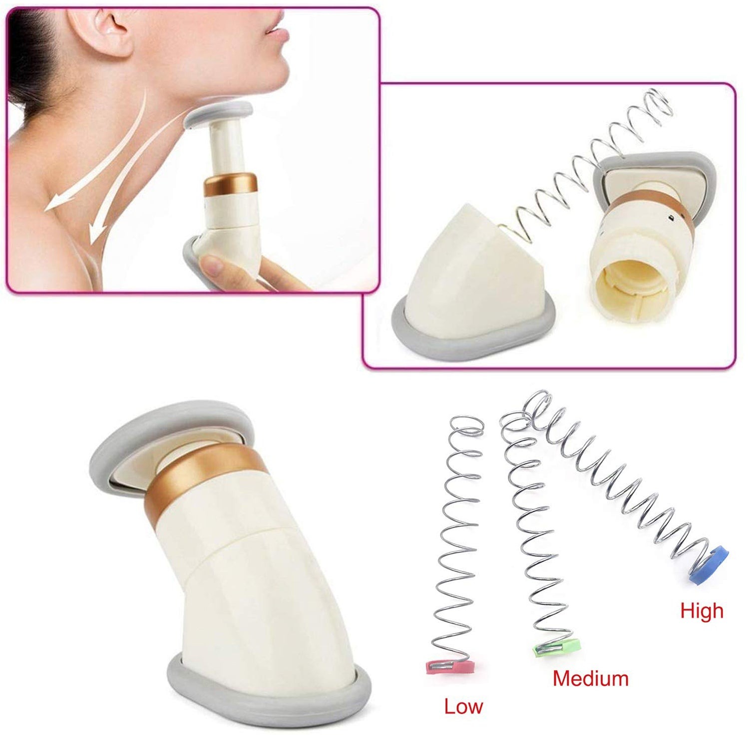 Double Chin Up Massager & Jawline Exerciser (1 Pc) by DeoDap