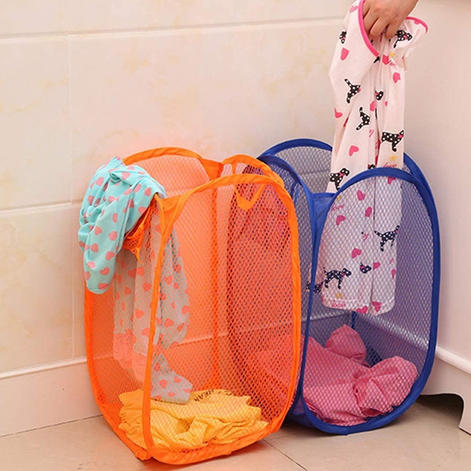 Foldable Laundry Basket ,Storage Box ,Multipurpose Basket by DeoDap