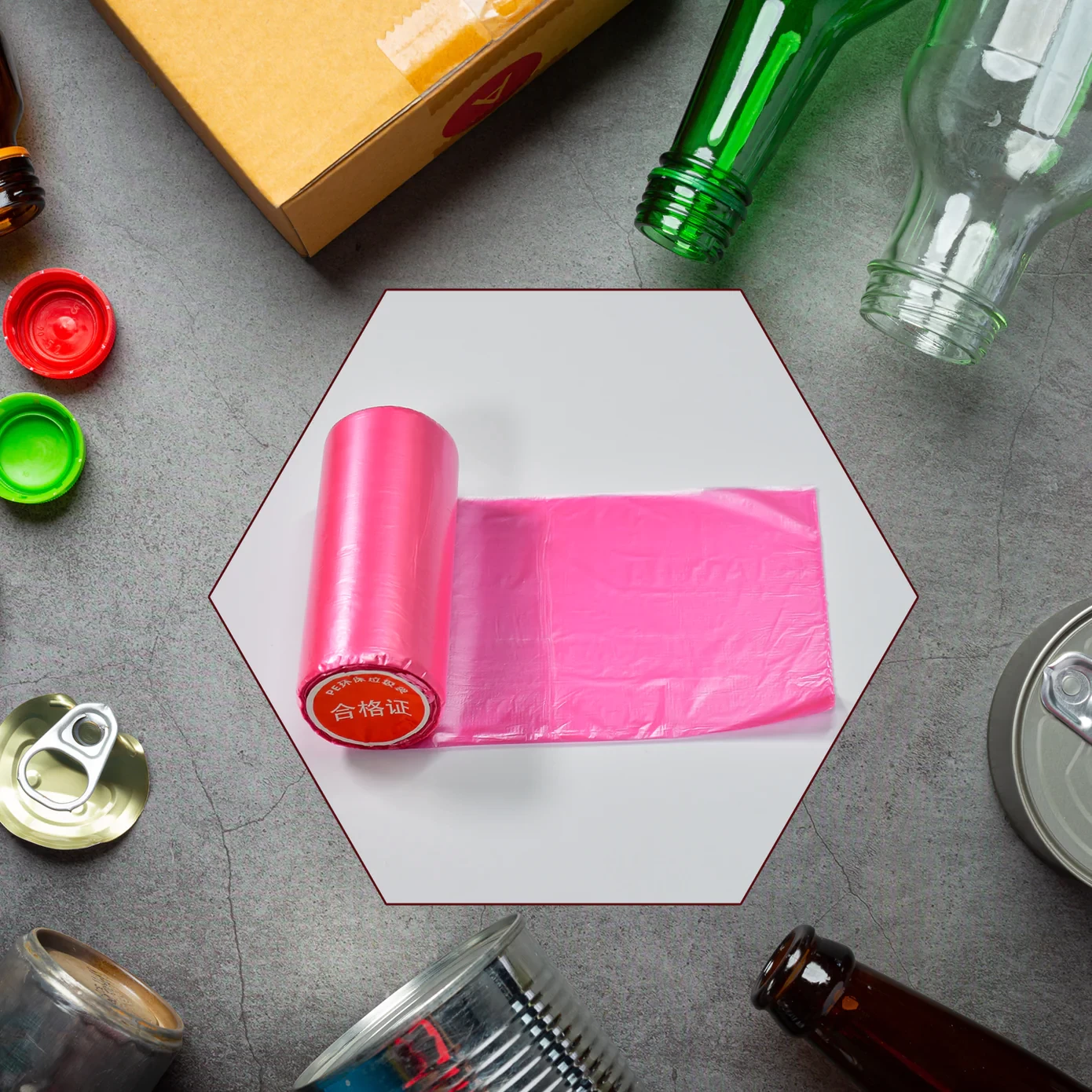 1 ROLL GARBAGE BAGS/DUSTBIN BAGS/TRASH BAGS 45X55CM (PACK OF 30)