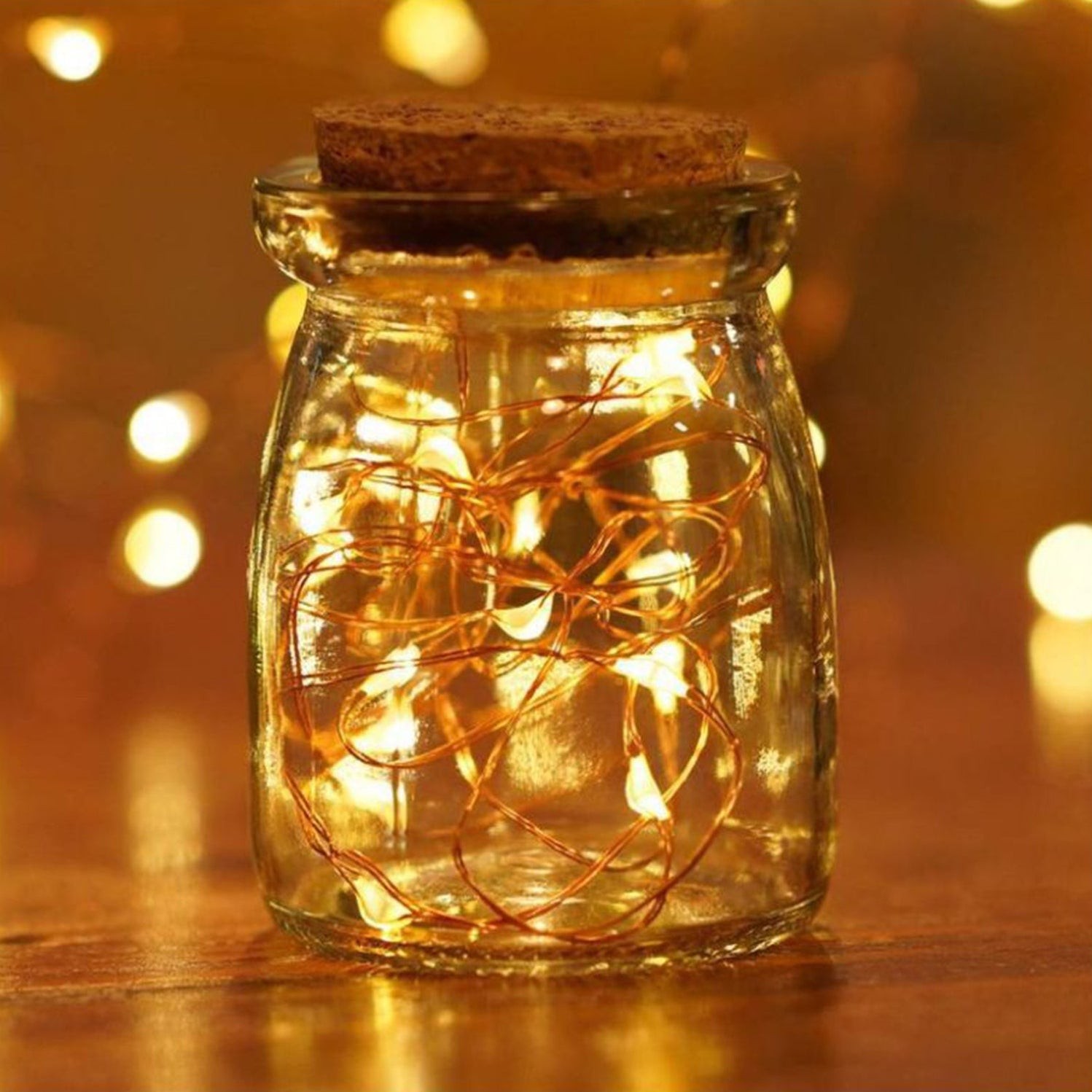 20 LED Wine Bottle Cork Lights Copper Wire String Lights, Battery Powered / Wine Bottle Fairy Lights Bottle