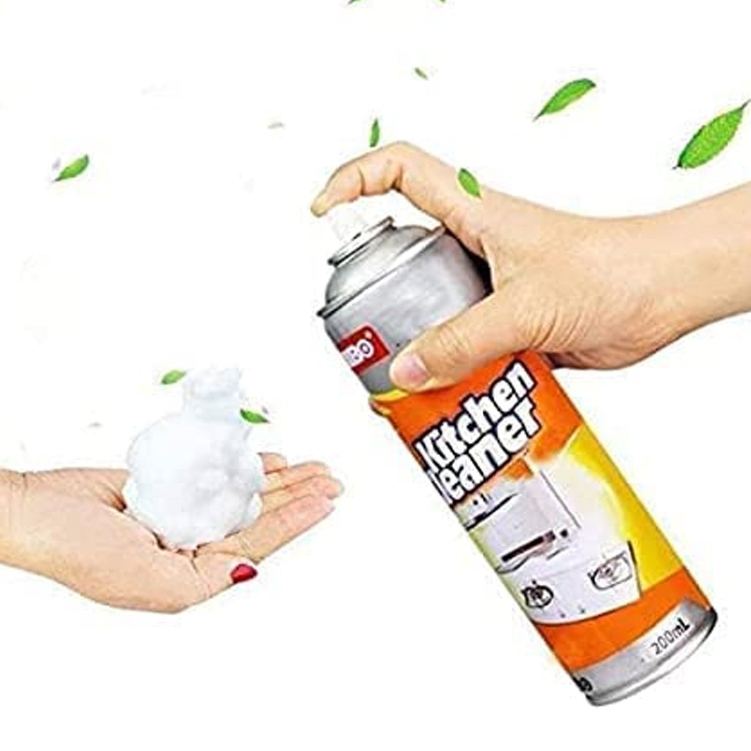 Multipurpose Bubble Foam Cleaner Kitchen Cleaner Spray Oil & Grease Stain Remover Chimney Cleaner Spray Bubble Cleaner All Purpose Foam Degreaser Spray (500 Ml) by DeoDap