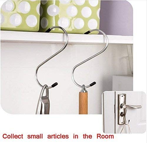 Heavy Duty S-Shaped Stainless Steel Hanging Hooks - 5 pcs by DeoDap