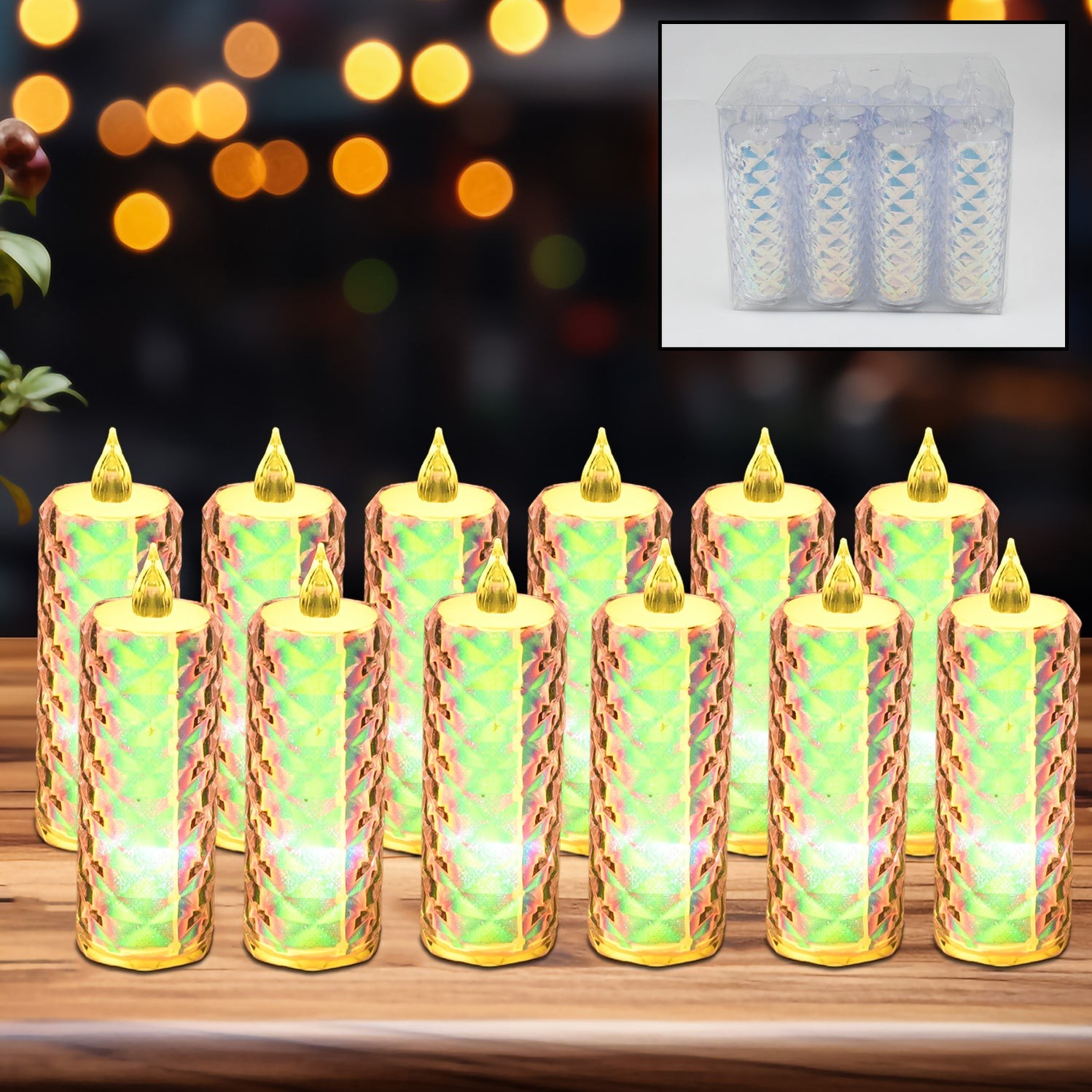 Festive Lighting for Any Occasion: 12 Pack LED Tealight Candles by DeoDap
